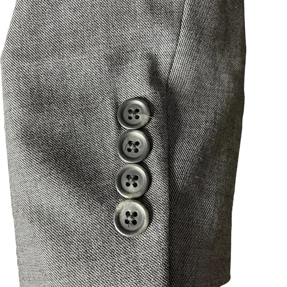 Ralph Lauren Size 42 R Sport Coat Blazer 100% Virgin Wool 2 Button Gray NEW FLAW